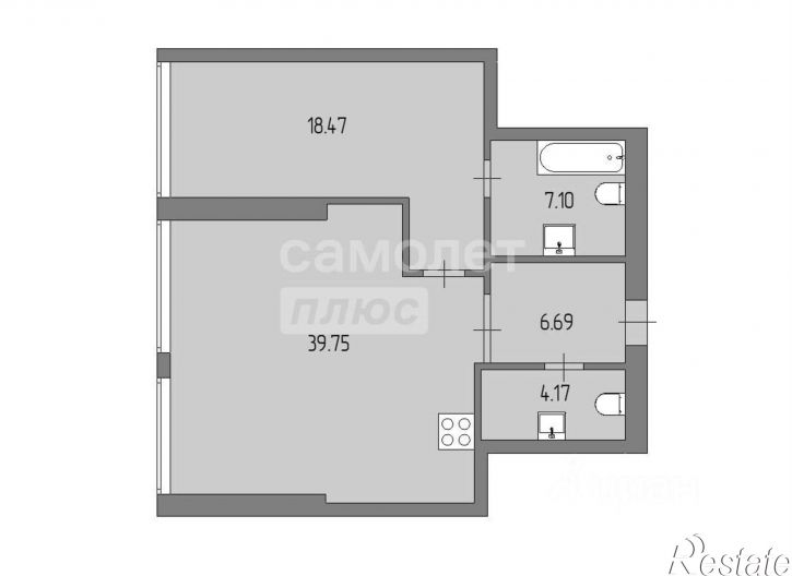 2-комн квартира проспект Октября, 107/3,  д. 107/3