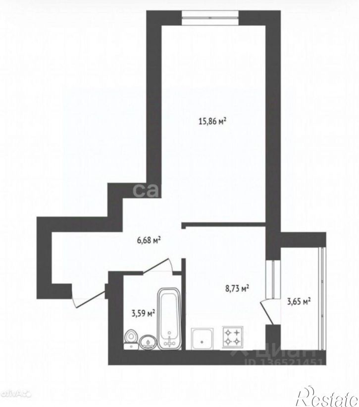 1-комн квартира Тальковая улица, 4,  д. 4