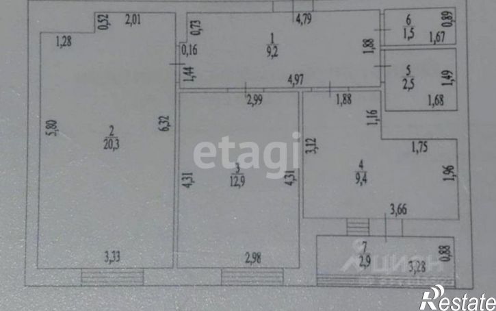 2-комн квартира улица Просвещения, 9,  д. 9