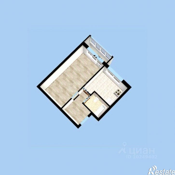 1-комн квартира улица Академика Курчатова, 65/3,  д. 65/3