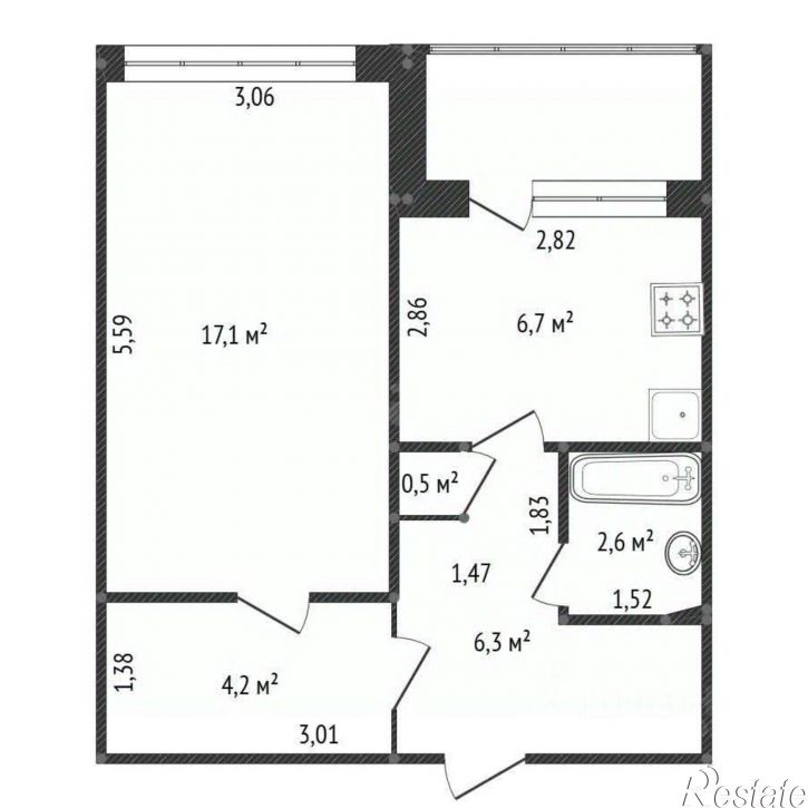 1-комн квартира Уфимское шоссе, 25/1,  д. 25/1