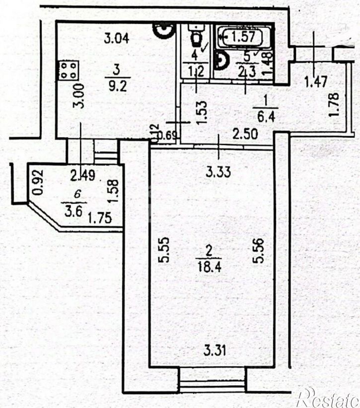 1-комн квартира улица Коммунаров, 66/2,  д. 66/2