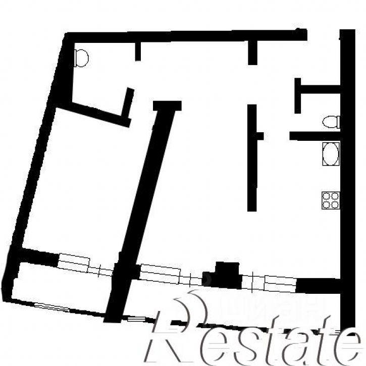 2-комн квартира улица Комарова, 8,  д. 8