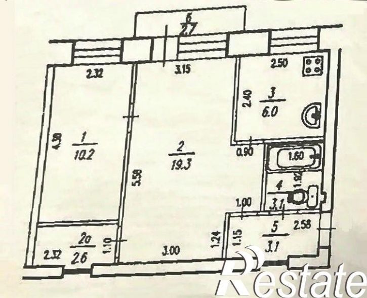2-комн квартира проспект Октября, 121,  д. 121