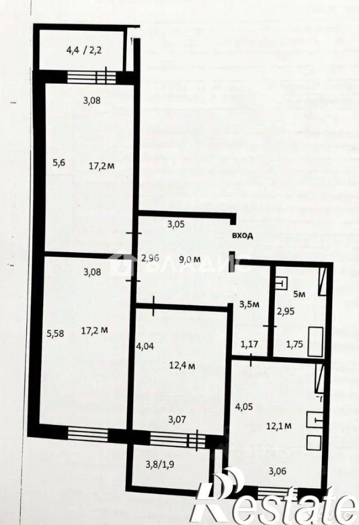 3-комн квартира проспект Октября (дублёр), 33/1,  д. 33/1