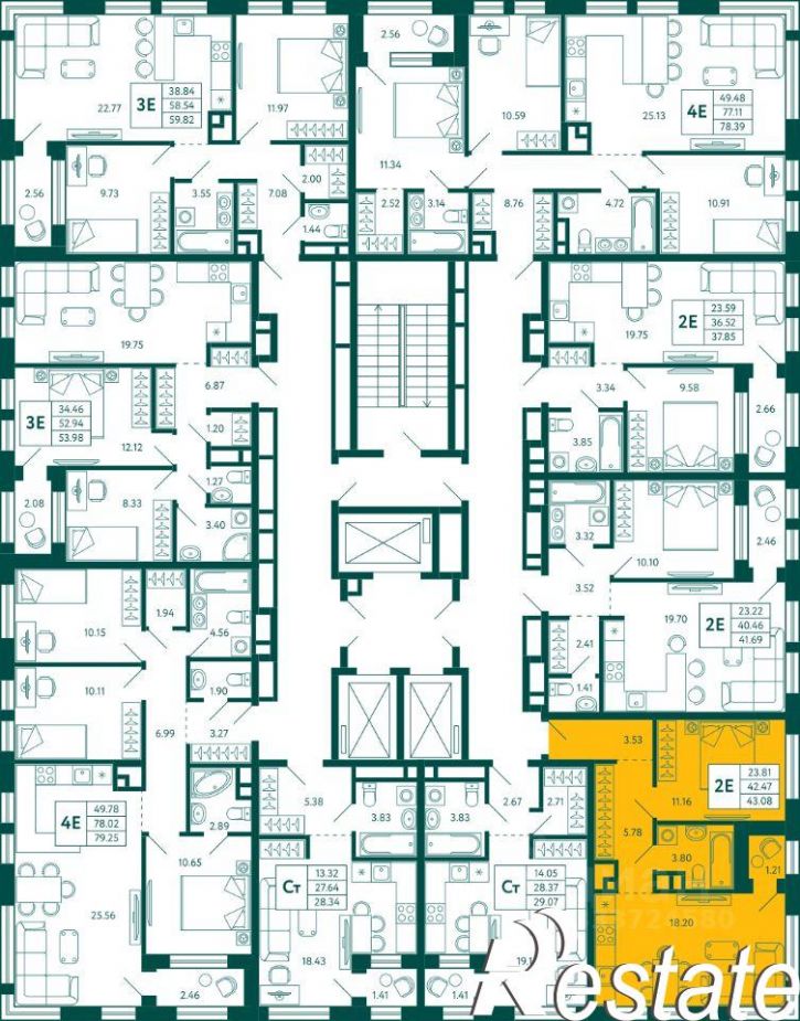 1-комн квартира в новом доме улица Авроры, 18/1,  д. 18/1