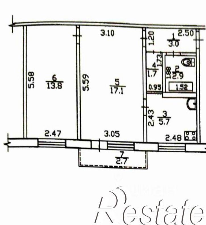 2-комн квартира Кустарная улица, 15,  д. 15