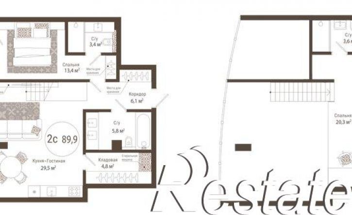 2-комн квартира улица Менделеева, 141,  д. 141