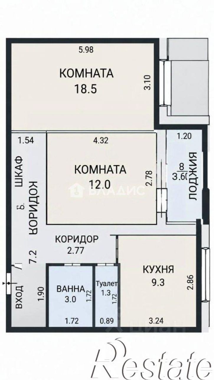 2-комн квартира улица Евгения Столярова, 4,  д. 4