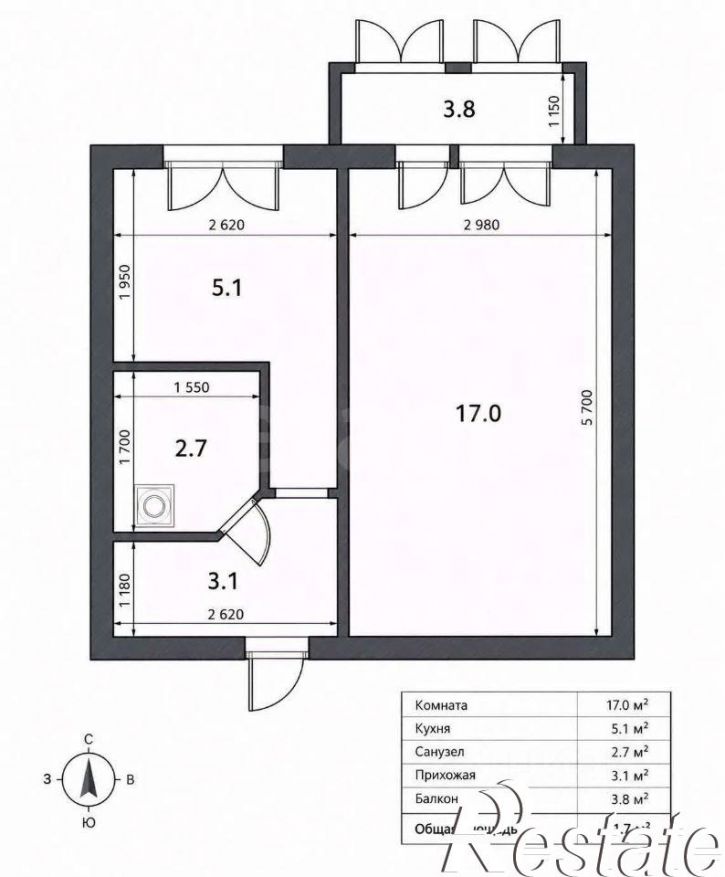 1-комн квартира проспект Октября, 24/1,  д. 24/1
