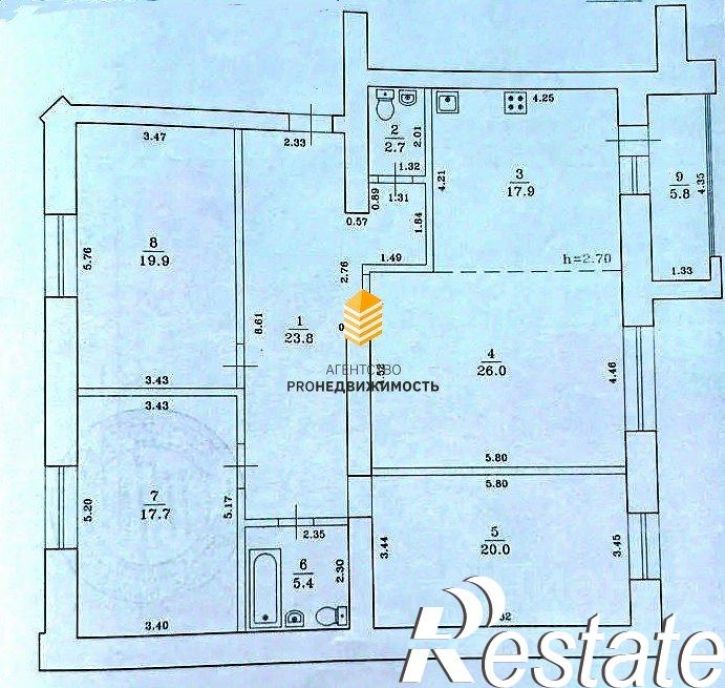 4-комн квартира улица Менделеева, 150/6,  д. 150/6
