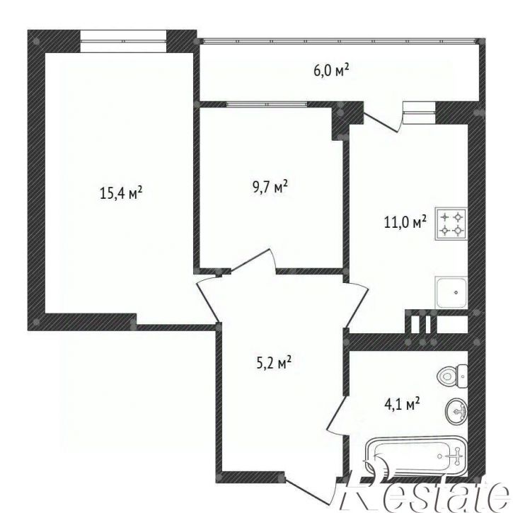 2-комн квартира улица имени Фронтовых Бригад, 15,  д. 15