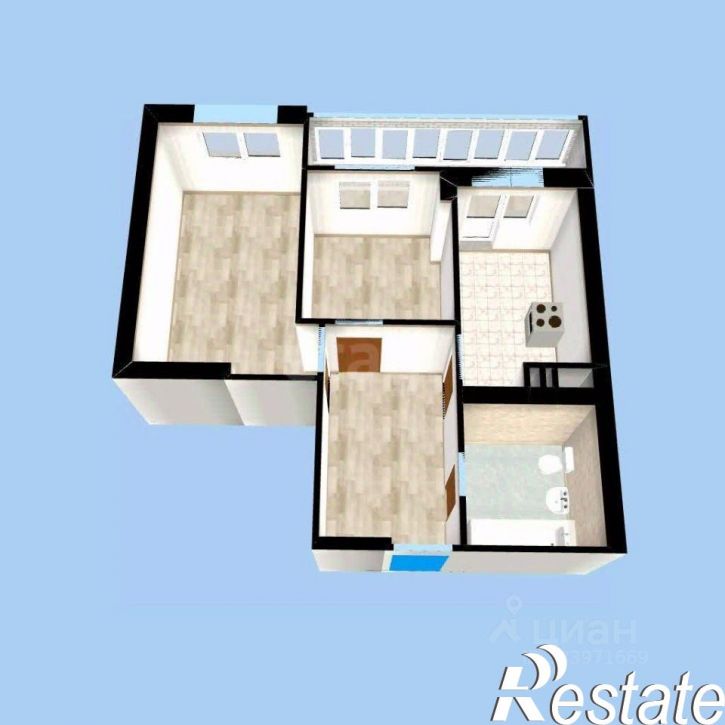 2-комн квартира улица имени Фронтовых Бригад, 15,  д. 15
