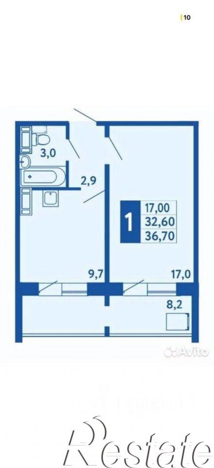 1-комн квартира Исследовательская улица, 34,  д. 34