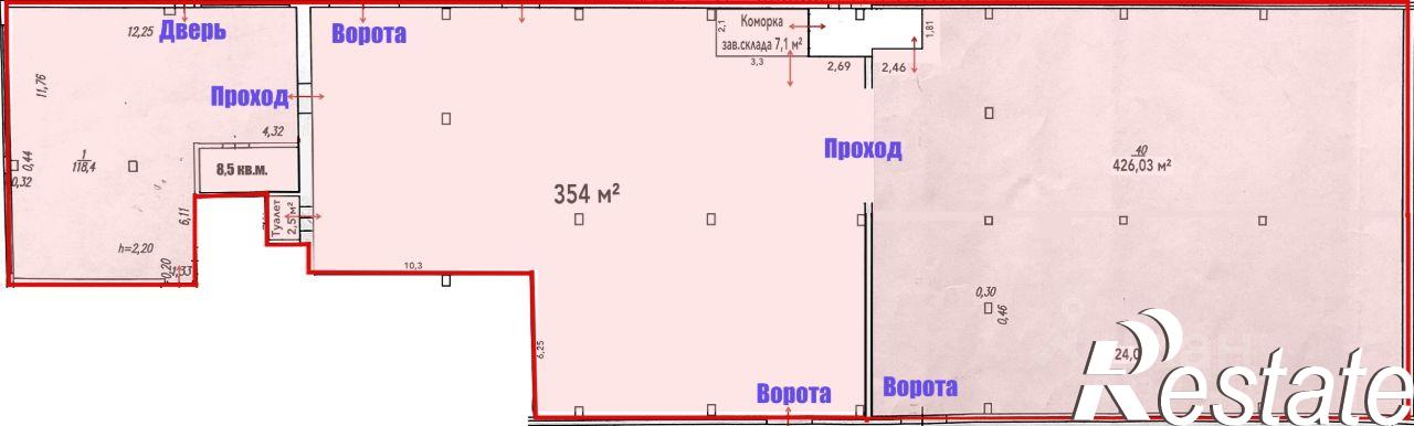 Сдать складское помещение за 12 500 000 рублей на улица имени Фронтовых Бригад, 10
