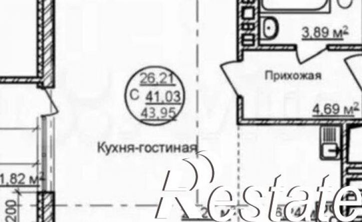 1-комн квартира Софьи Перовской улица, 22,  д. 22