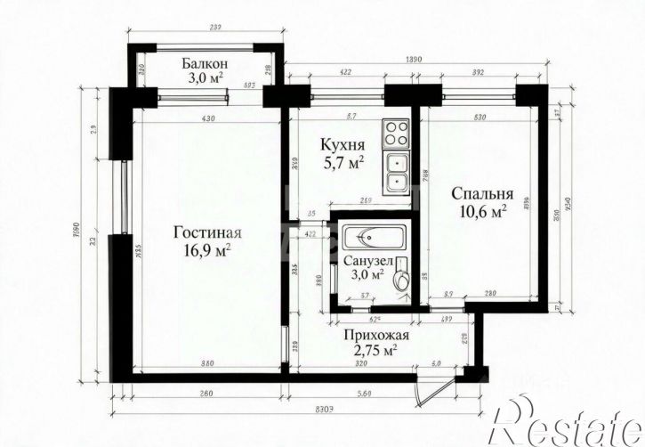 2-комн квартира Революционная улица, 82,  д. 82