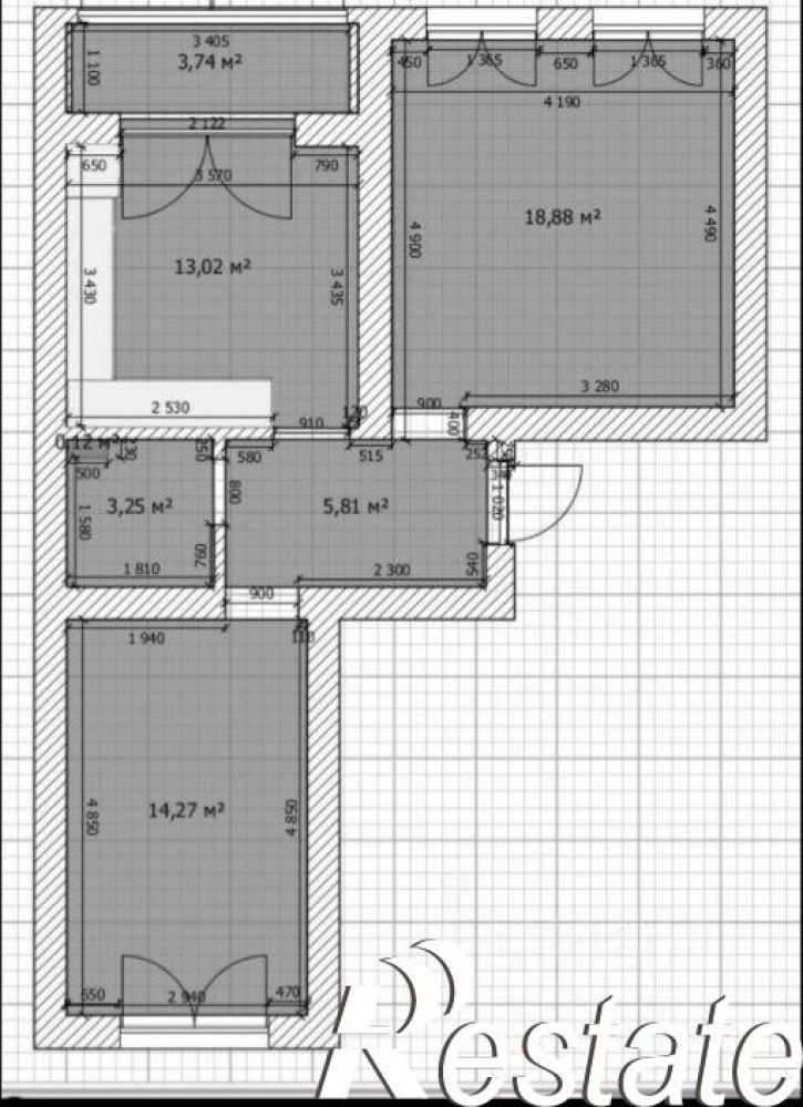 2-комн квартира улица Ивана Спатара, 12,  д. 12
