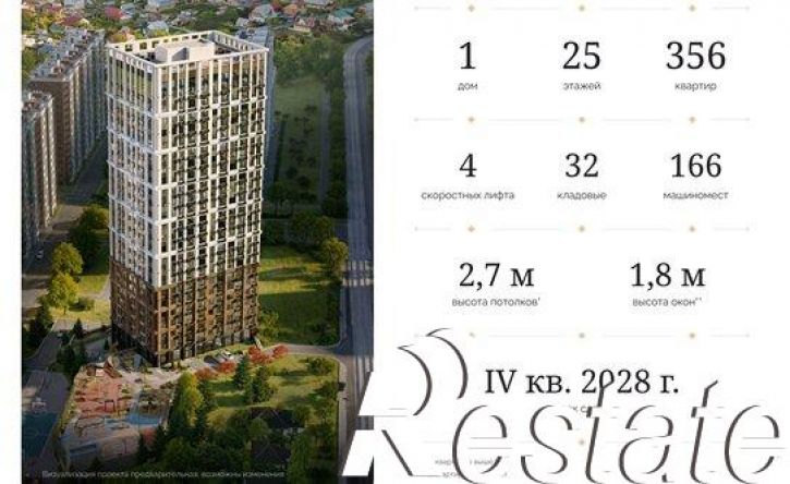 1-комн квартира в новом доме улица Сун-Ят-Сена, 26,  д. 26