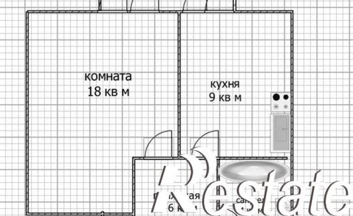 1-комн квартира Бакалинская улица, 19,  д. 19