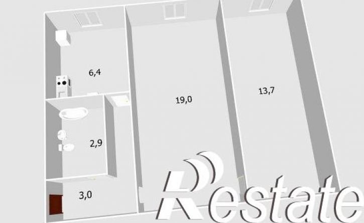 2-комн квартира проспект Октября, 66А,  д. 66А