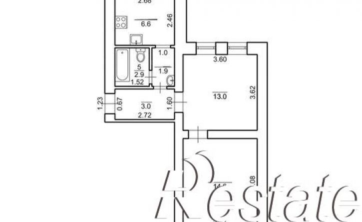 2-комн квартира Первомайская улица, 26,  д. 26