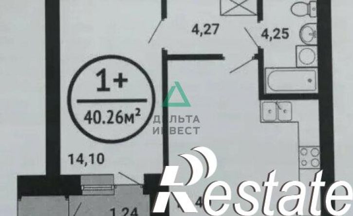 1-комн квартира Академика Сулейманова улица, 10,  д. 10