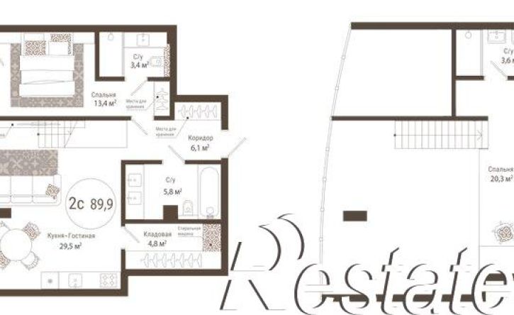 2-комн квартира улица Менделеева, 141,  д. 141
